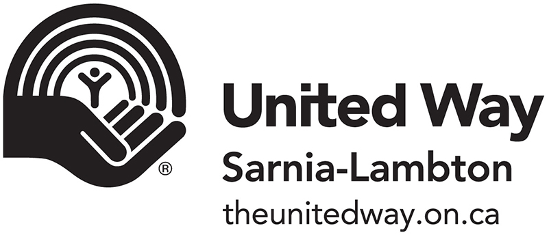 United Way Logo Black & White with URL