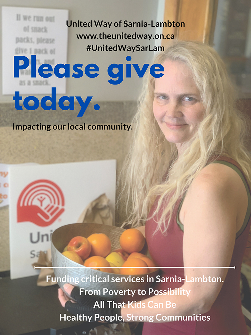 United Way please give today poster