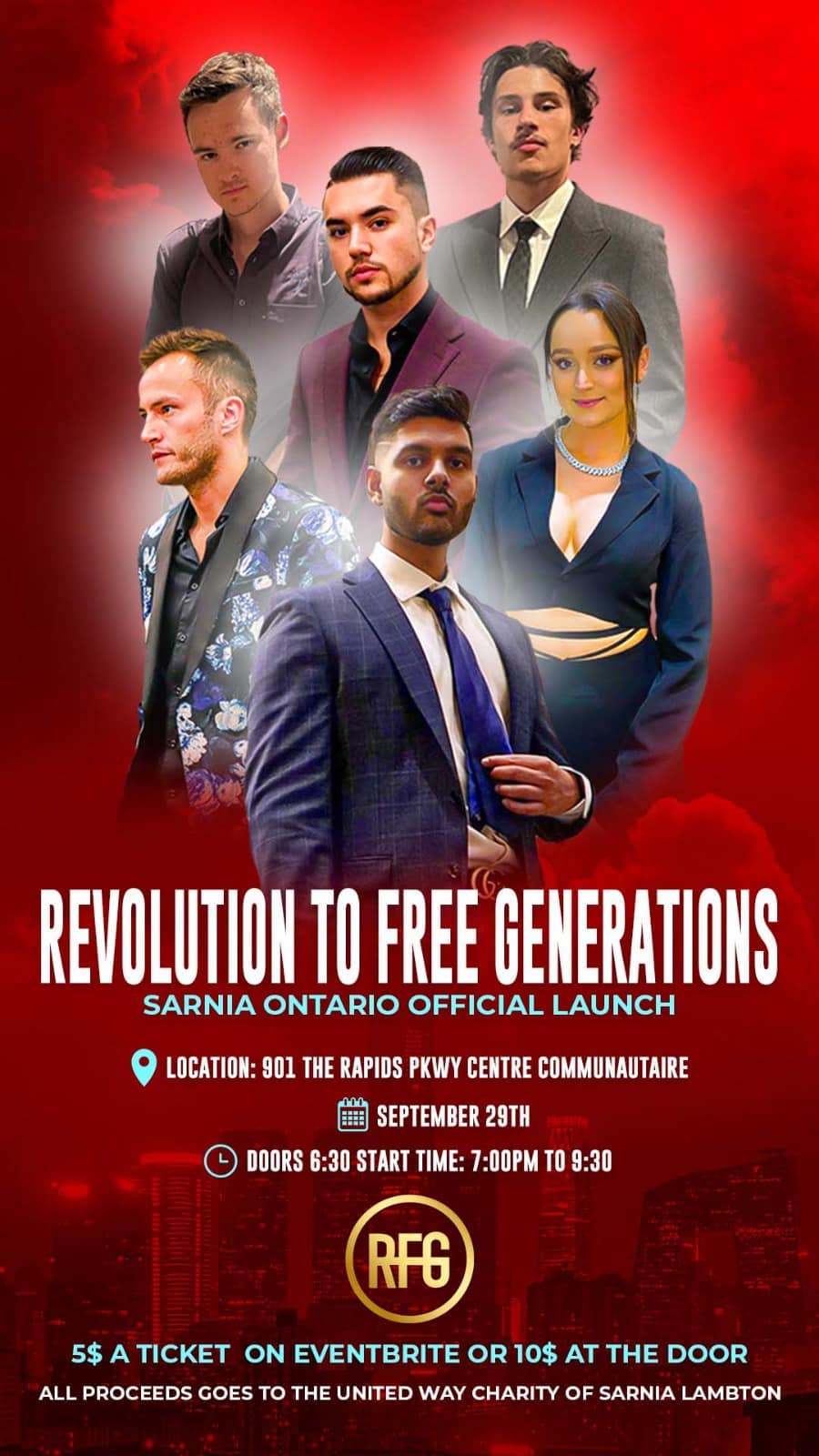 Poster of the Revolution for freedom finance seminar
