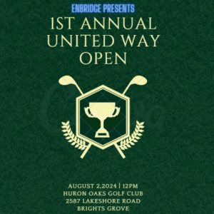 updated logo of the 2024 Enbridge Golf Tournament for United Way