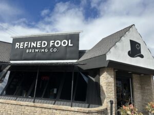 Photo of the outside of the Refined Fool Brewing company on London Road in Sarnia